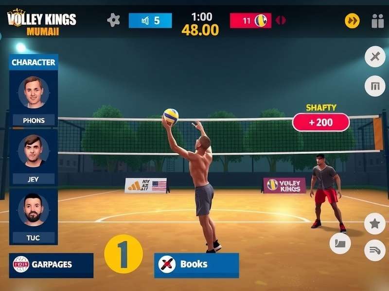 Volley Kings Mumbai character customization screen